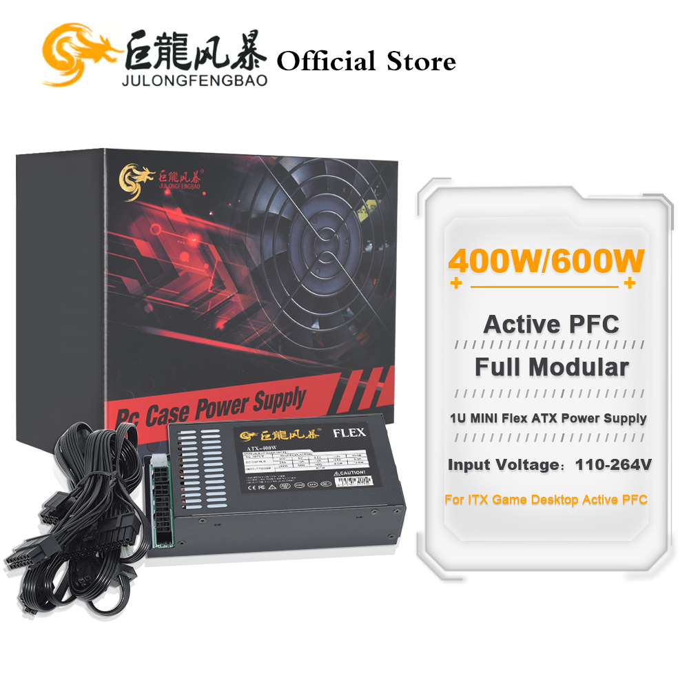 Flex Atx Power Supply 600W 1U - JULONGFENGBAO entièrement modulaire 110-264V ATX 400W